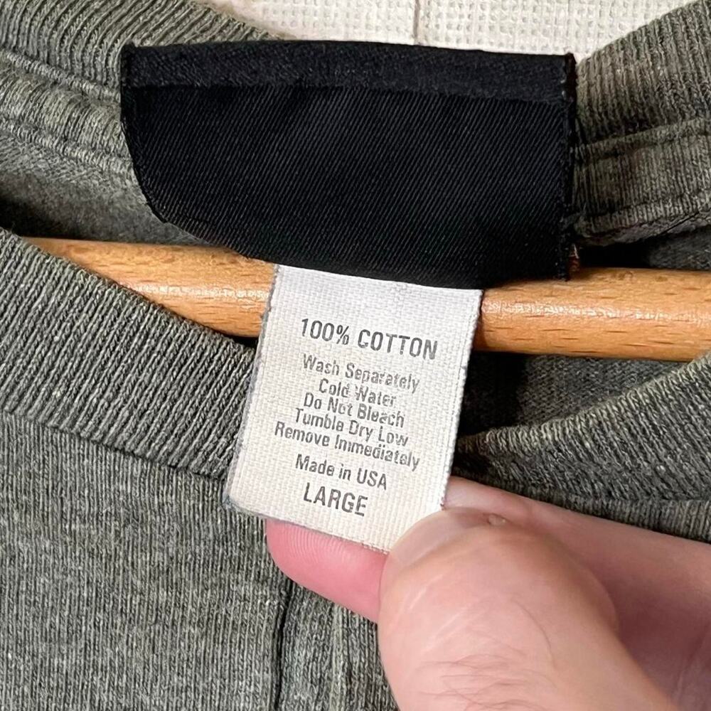 Vintage 90s Harley-Davidson Henley | Milwaukee Sage Green | Size L - Picture 3 of 8